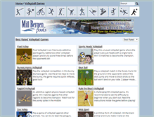 Tablet Screenshot of playvolleyballgames.com